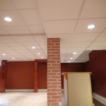 Armstrong 2x2 Dune #1774 in Basement with multiple ceiling drops